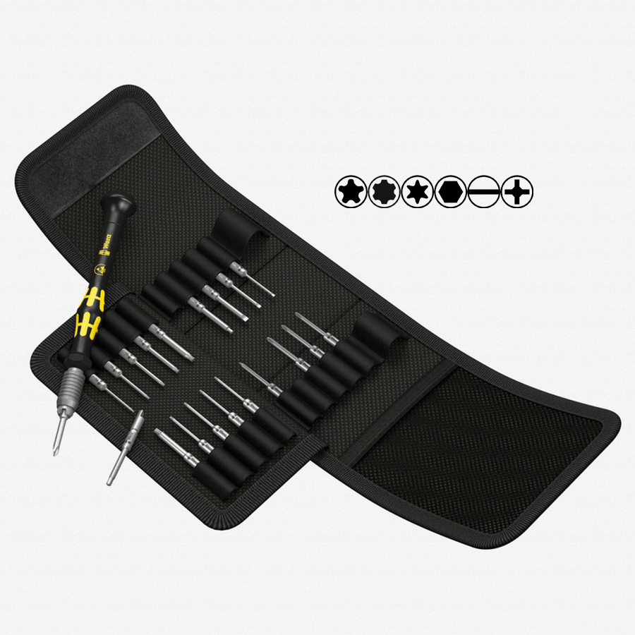 DR95-07367120 pc. ESD Safe Micro Winged Bit Set with Screwdriver